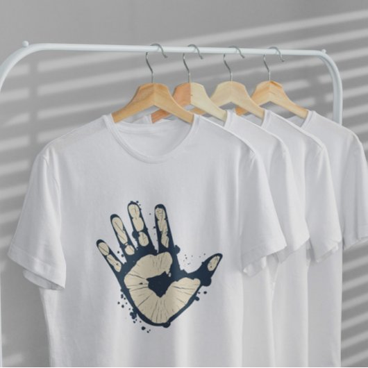 Handdruck T-Shirt