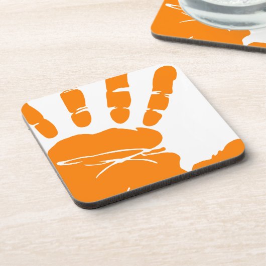 Handdruck Untersetzer (Linke Seite)