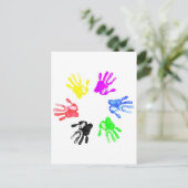 Handdruckdesign Postkarte (Stehend Vorderseite)