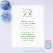 Handdrucke für die Massagetherapie Flyer (Einzeln)