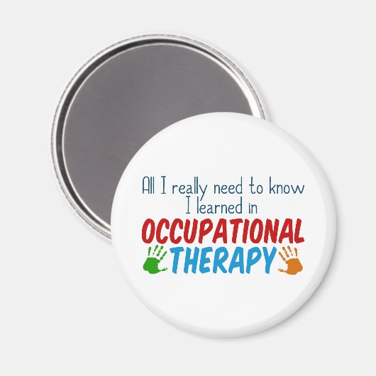 Handdrucke für niedliche Kindesarbeitstherapie Magnet (Vorderseite/Rückseite)