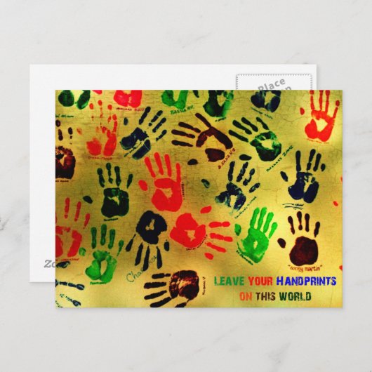 Handdrucke Postkarte (Vorne/Hinten)