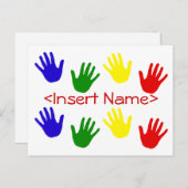 Handdrucke Postkarte (Vorne/Hinten)