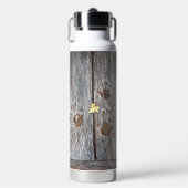 Handdrucke Vögel auf Holzkarten mit Herbstleaf Trinkflasche (Vorderseite)