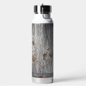 Handdrucke Vögel auf Holzkarten mit Herbstleaf Trinkflasche (Links)