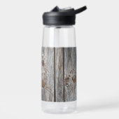 Handdrucke Vögel auf Holzkarten mit Herbstleaf Trinkflasche (Links)