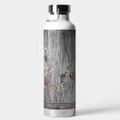 Handdrucke Vögel auf Holzkarten mit Herbstleaf Trinkflasche (Rechts)