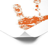 Handdrucke von Kindern in Farbe Poster (Ecke)