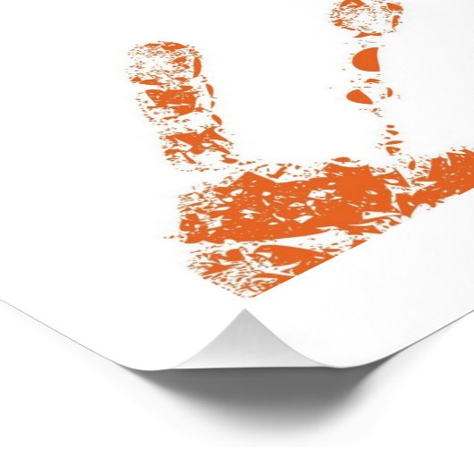 Handdrucke von Kindern in Farbe Poster (Ecke)