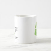 Handdruckgeschenk des personalisierten Vaters Kaffeetasse (Mittel)