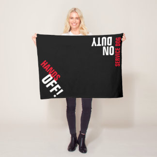 HÄNDE AB! Service Hund "Place" Blanket (schwarz) Fleecedecke