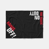 HÄNDE AB! Service Hund "Place" Blanket (schwarz) Fleecedecke (Vorderseite (Horizontal))