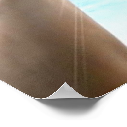 Hände auf blauem Hintergrund, Reiki, Chakra Poster (Ecke)