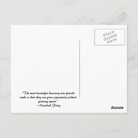 Hände auf der Erde Postkarte (Rückseite)