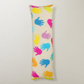 Hände auf der ganzen Welt Kissen (Rückseite (Vertikal))