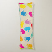 Hände auf der ganzen Welt Kissen (Vorderseite Vertikal)