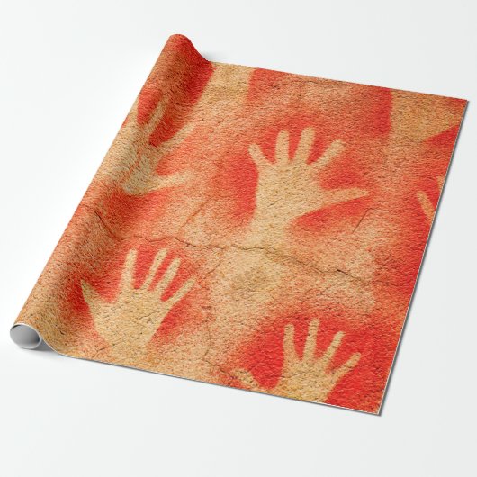 Hände auf der Wallfahrtskirche, aborigine-Kunst, A Geschenkpapier (Ungerollt)