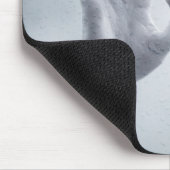 Hände auf feuchtem Dampfglas Mousepad (Ecke)