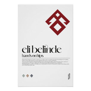 Hände auf Hüften (Eli Belinde) Turkic Figure Poste Poster