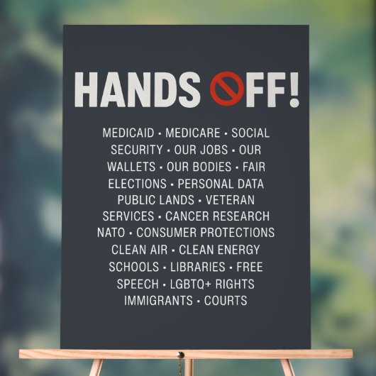 Hände aus acrylschild (Neutral)