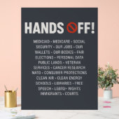 Hände aus acrylschild (Hochzeit)