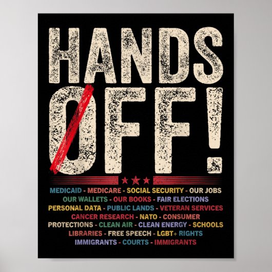 Hände aus dem Protest - beispiellose Aktionen Poster (Vorne)