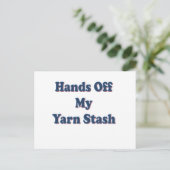 Hände aus dem Stash meines Garns Postkarte (Stehend Vorderseite)