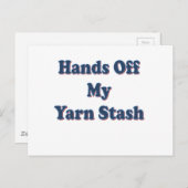 Hände aus dem Stash meines Garns Postkarte (Vorne/Hinten)