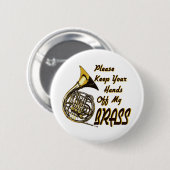 Hände aus meinem Messing Button (Vorne & Hinten)