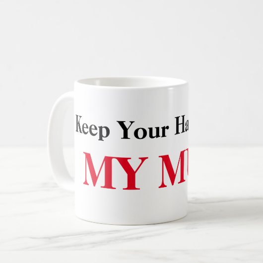 Hände aus meiner Tasse (Vorderseite Links)