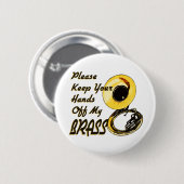 Hände aus Messing/Tuba Button (Vorne & Hinten)