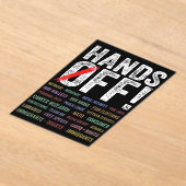 Hände aus Protest Acryleinladungen (Ablage )