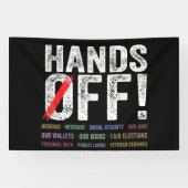 Hände aus Protest Banner (Horizontal)