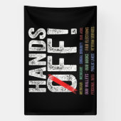 Hände aus Protest Banner (Vertikal)