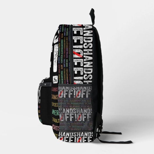 Hände aus Protest Bedruckter Rucksack (Rechts)