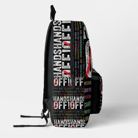 Hände aus Protest Bedruckter Rucksack (Links)