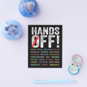 Hände aus Protest Flyer (Einzeln)