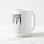 Hände aus Protest Kaffeetasse (VorderseiteRechts)