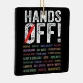 Hände aus Protest Keramikornament (Rechts)
