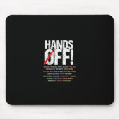 Hände aus Protest Langschläfchen Mousepad (Vorne)