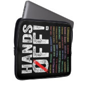 Hände aus Protest Laptopschutzhülle (Vorne Rechts)