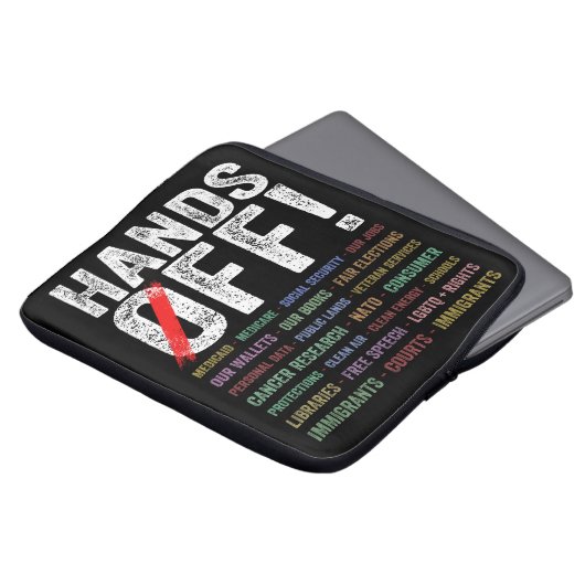 Hände aus Protest Laptopschutzhülle (Vorne Oben)