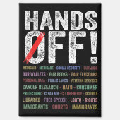 Hände aus Protest Magnet (Vorderseite)