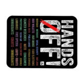 Hände aus Protest Magnet (Horizontal)