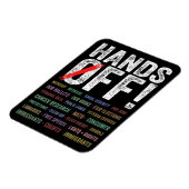 Hände aus Protest Magnet (Linke Seite)