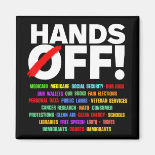 Hände aus Protest Magnet