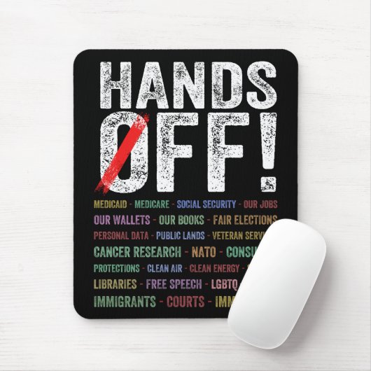 Hände aus Protest Mousepad (Mit Mouse)