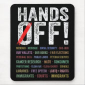 Hände aus Protest Mousepad (Vorne)