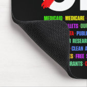 Hände aus Protest Mousepad (Ecke)