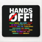 Hände aus Protest Mousepad (Vorne)